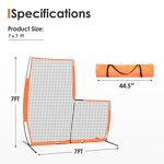 Portable Baseball Batting Screen Manufacturer - L-Shape 7x7ft