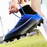 Men's Indoor Soccer Shoes Manufacturer - PU Leather TPR Soles