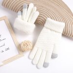 Jacquard Knitted Gloves Factory - OEM Snow Design Winter TouchScreen