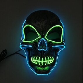 Wireless Glowing Mask Manufacturer - OEM Scary LED Luminous Purge