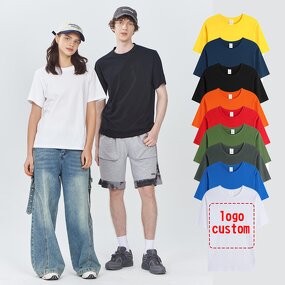 Men's T-Shirt Supplier - OEM Wholesale 100% Cotton Heavyweight 180