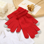 Touch Screen Gloves Supplier - OEM Custom Logo Acrylic Warm Jacquard