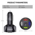 USB Car Charger Supplier - OEM 2022 New 7A QC3.0 4 Port Fast
