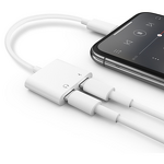 2 in 1 Aux Adapter Manufacturer - OEM Hot Sale for iPhone Headphones