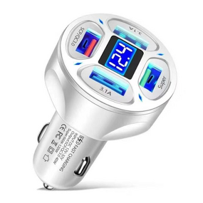 Digital Display Car Charger Factory - OEM Multi-purpose 66w QC3.0