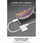 2 in 1 Aux Adapter Manufacturer - OEM Hot Sale for iPhone Headphones