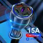 Car Charger Factory - OEM 75W Fast Charging Qc3.0 Five Ports PD