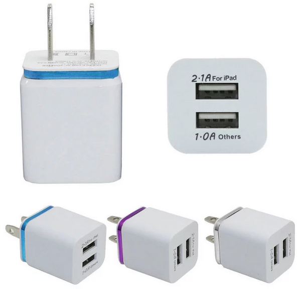 Wall Charger Factory - OEM Universal US Plug 10W Dual Ports AC