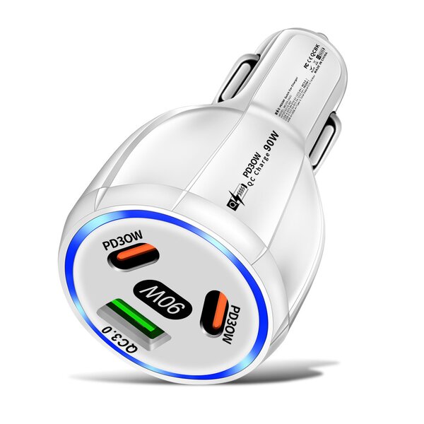 Car USB Charger Factory - OEM Fast Charging 55W 3USB PD QC 3.0