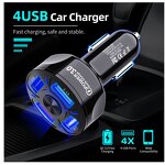 USB Car Charger Supplier - OEM 2022 New 7A QC3.0 4 Port Fast
