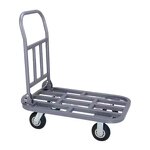 Heavy Duty Steel Platform Trolley Factory - OEM Cart Handle 300kg