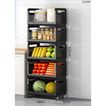 Kitchen Basket Shelves Factory - OEM Floor-to-ceiling Multi-layer Food