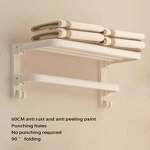 Bath Towel Rack Manufacturer - OEM Jieer Cream Wind Non-punch Shelf
