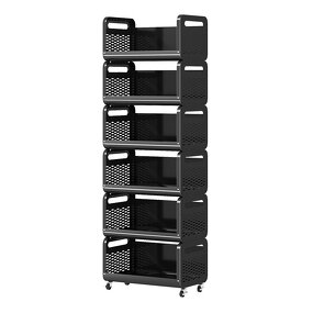 Kitchen Basket Shelves Factory - OEM Floor-to-ceiling Multi-layer Food