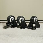 Industrial Plate Casters Factory - OEM Gold Diamond PU Polyurethane