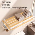 Bath Towel Rack Manufacturer - OEM Jieer Cream Wind Non-punch Shelf