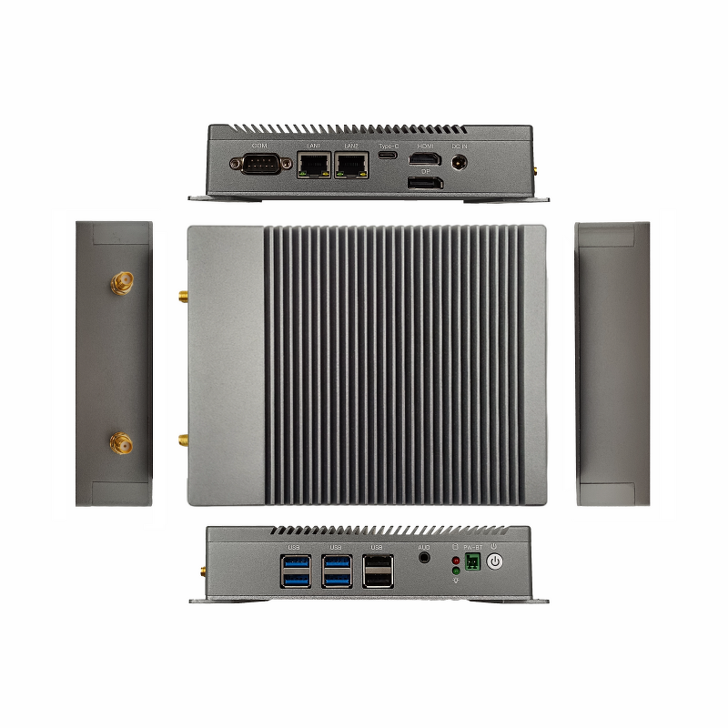 Industrial Fanless PC Supplier - OEM J6412 DDR4 Mini Computer Dual