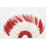 Chicken Hackle Feather Plate Manufacturer - Lime Red Fascinator