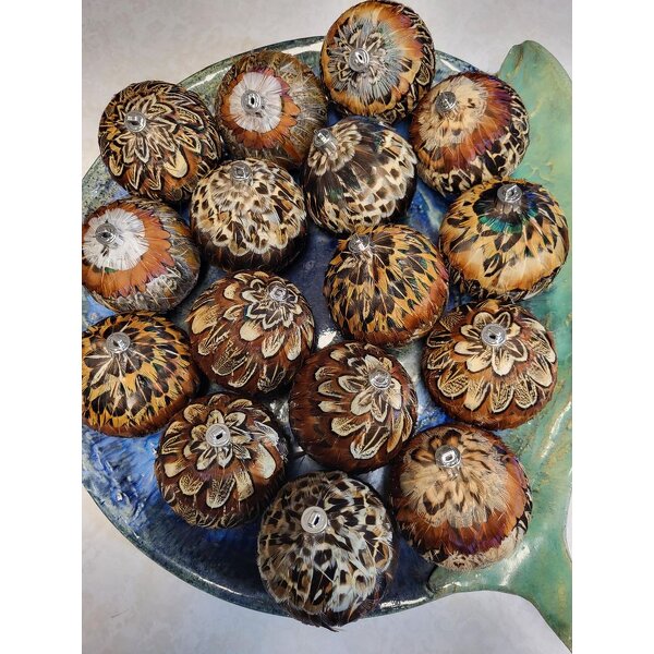 Pheasant Feather Christmas Ball Manufacturer - Wholesale Ornament