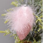 Turkey Feather Christmas Ball Factory - Natural Marabou Wedding