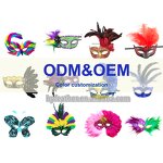 Venetian Mask Supplier - Feather Carnival Party Accessory