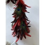 Goose Feather Tree Factory - White Red Farmhouse Decor