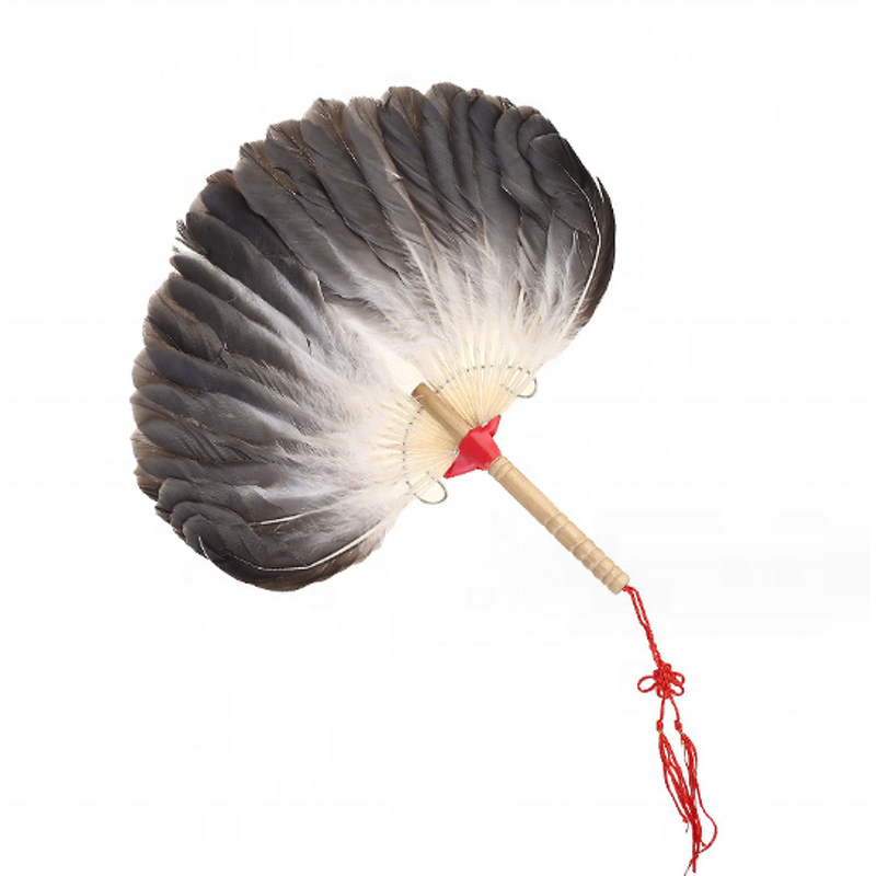 Handmade Feather Fan Factory - Vintage Wooden Handle Custom