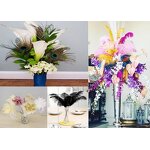 Ostrich Feather Floral Pick Supplier - Yellow Wire Stem DIY