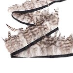 Rooster Feather Fringe Manufacturer - Brown Sewing Ribbon Trim