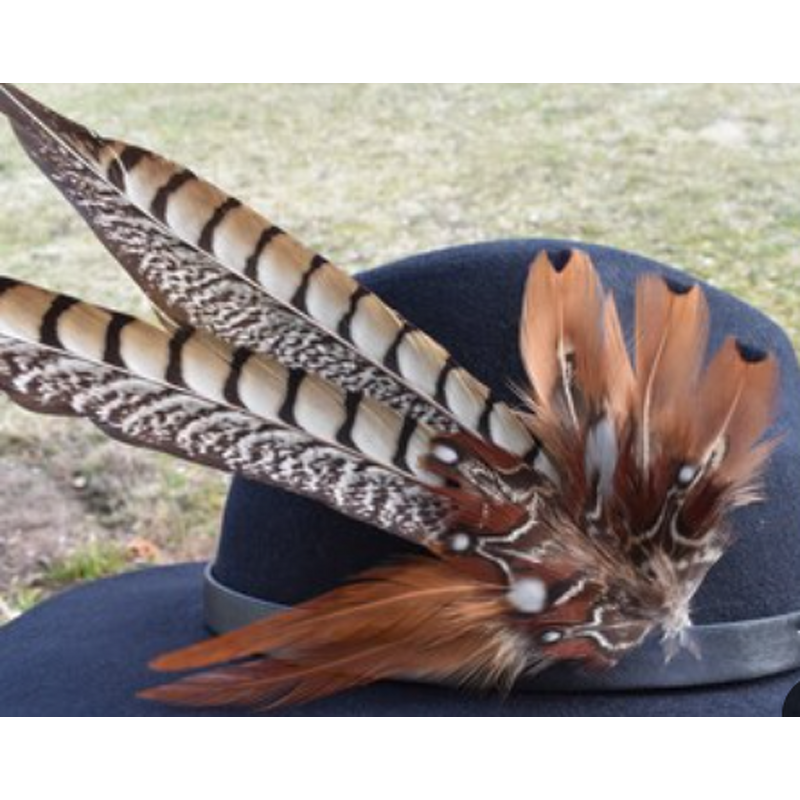 Pheasant Feather Trim Pin Factory - Custom Hat Accessory