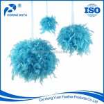 Turkey Feather Christmas Ball Manufacturer - Dyed Chandelle