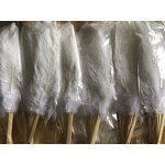 Ostrich Feather Hand Fan Manufacturer - Salmon Large Bridal
