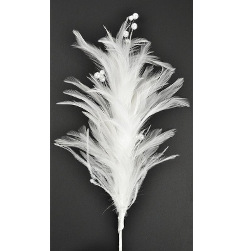 Feather Floral Pick Manufacturer - Cream Holiday Vase