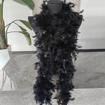 Turkey Feather Boa Factory - Dyed Green Scarf Holiday