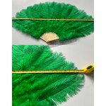 Ostrich Feather Fan Manufacturer - Dyed Bridal Dance Accessory