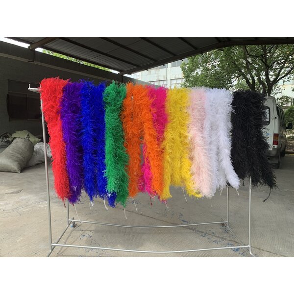 Ostrich Feather Boa Supplier - Bulk Dyed Scarf Costume