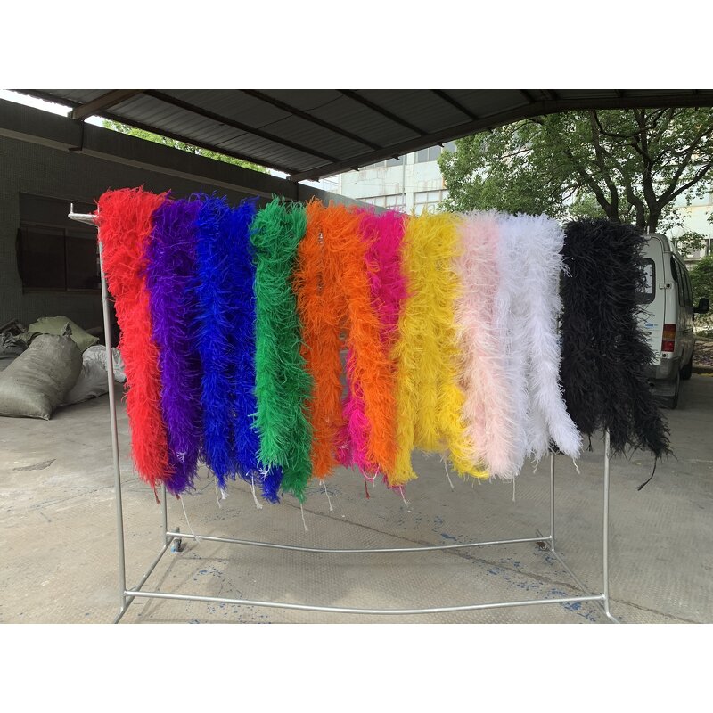 Ostrich Feather Boa Supplier - Bulk Dyed Scarf Costume