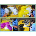 Ostrich Feather Hand Fan Manufacturer - Salmon Large Bridal