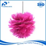 Turkey Feather Christmas Ball Factory - Red Chandelle Wedding