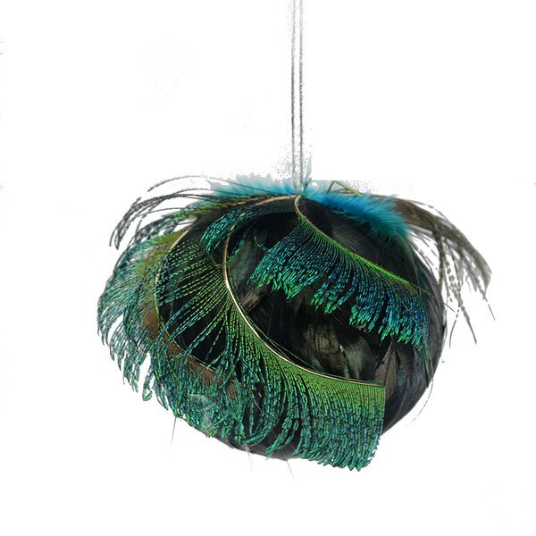Peacock Feather Ornament Manufacturer - Christmas Ball Decor