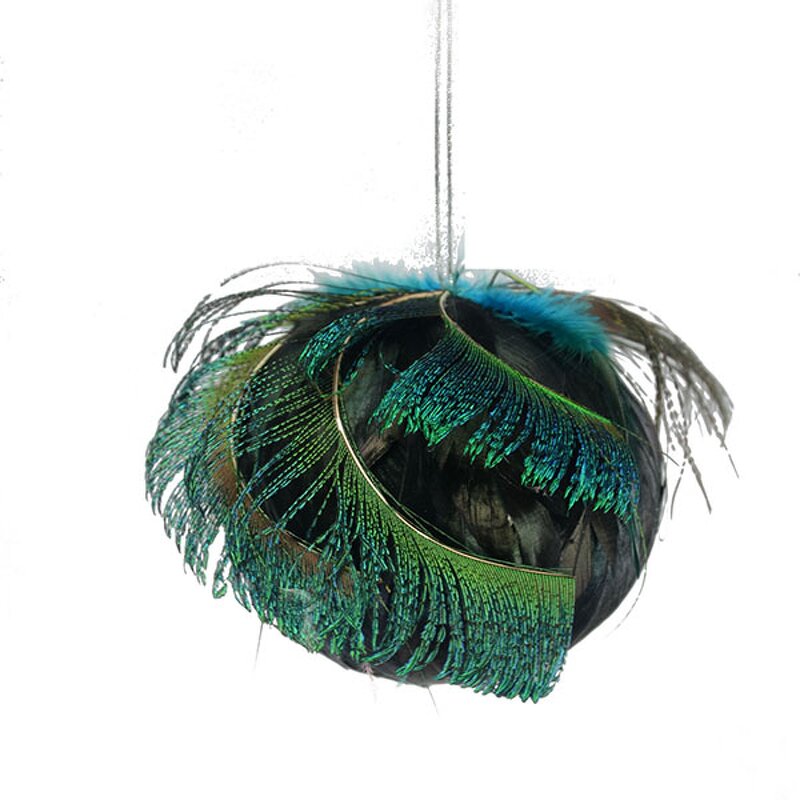 Peacock Feather Ornament Manufacturer - Christmas Ball Decor