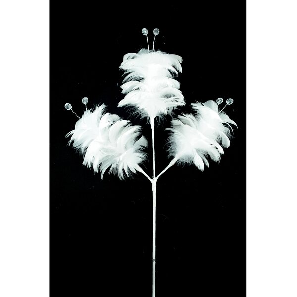 Artificial Feather Floral Pick Supplier - White Party Arrangement
