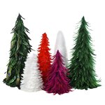 Goose Feather Tree Factory - White Red Farmhouse Decor
