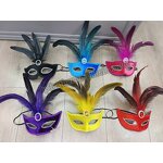 Venetian Mask Supplier - Feather Carnival Party Accessory