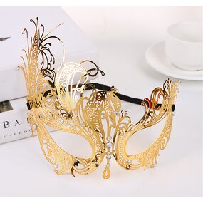 Half Face Mask Supplier - Metal Carnival Cosplay Accessory