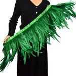 Rooster Feather Fringe Factory - Sewing Green Trim Custom