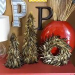 Rooster Feather Christmas Tree Manufacturer - Dyed Silver Decor