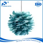 Turkey Feather Christmas Ball Factory - Red Chandelle Wedding