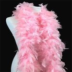Turkey Feather Boa Factory - Light Yellow Scarf Christmas