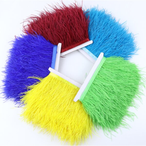 Ostrich Feather Fringe Supplier - Handmade Fabric Ribbon Trim